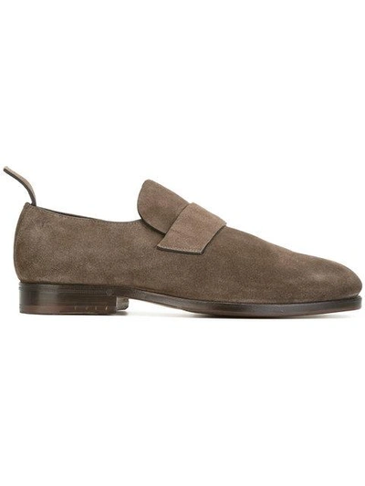 Shop Measponte Minimal Loafers In Brown