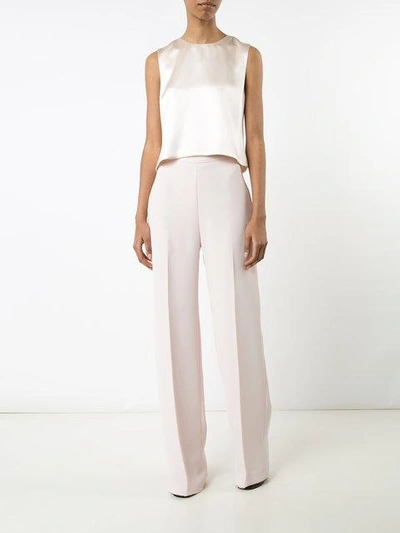 Shop Brandon Maxwell - Flared Tailored Trousers