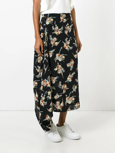 Shop Marni Abstract Print Full Skirt