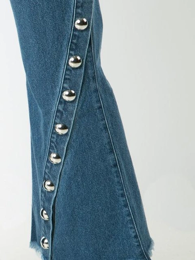 Shop Marques' Almeida Flared Jeans In Stnwsh