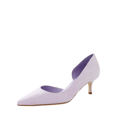 Manolo Blahnik Collina Pump In Lavender