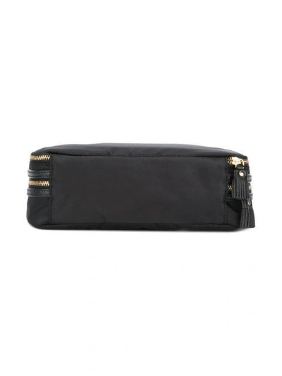 Shop Anya Hindmarch Double Zip Make Up Bag In Black