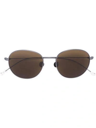 Shop Linda Farrow X Ann Demeulemeester Sunglasses In Metallic
