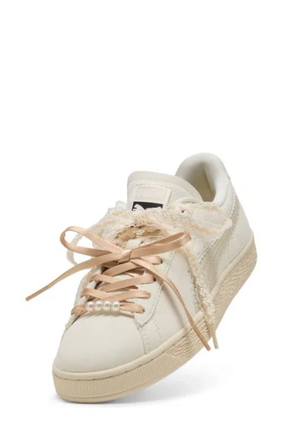 Puma Suede Bloom Sneaker In Silver