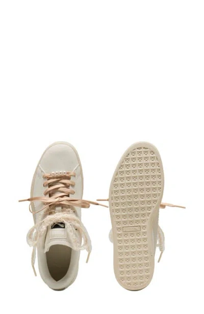 Puma Suede Bloom Sneaker In Silver