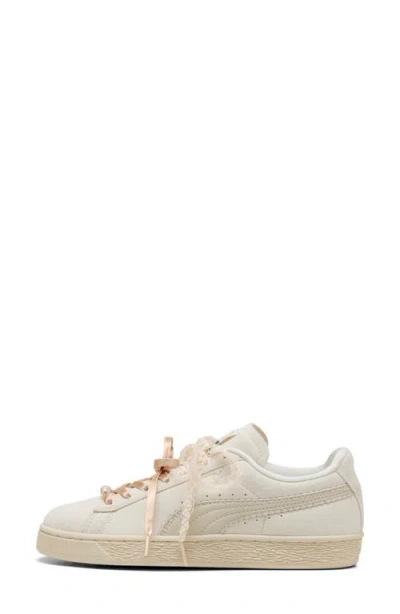 Puma Suede Bloom Sneaker In Silver