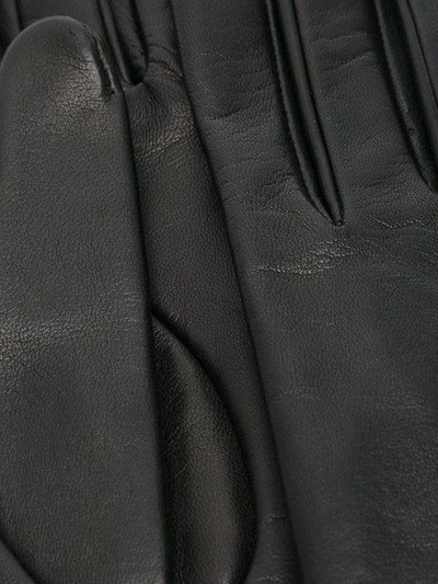 Shop Manokhi Long Pull-on Gloves In Black