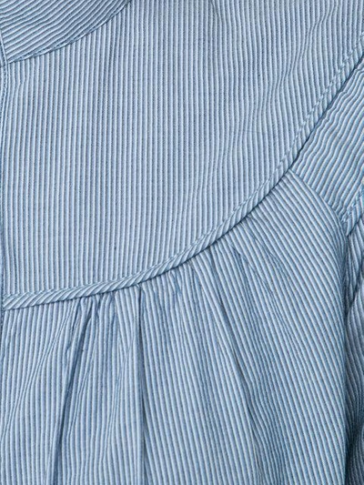 A.p.c. Sally Blouse In Blue, Stripes. In Tonal-blue And Black Striped ...