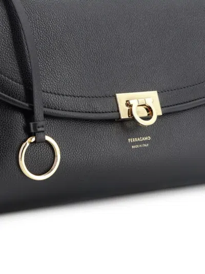 Ferragamo Textured Clutch Bag Adjustable Strap Hardware