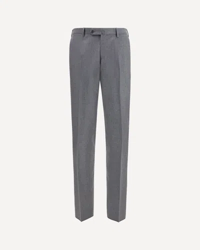Germano Tailored Virgin Wool Pants In Gray
