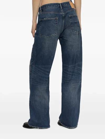 R13 Belt-loop Jeans In Blue