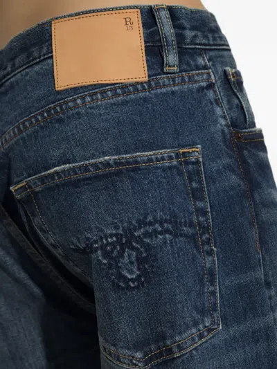 R13 Belt-loop Jeans In Blue