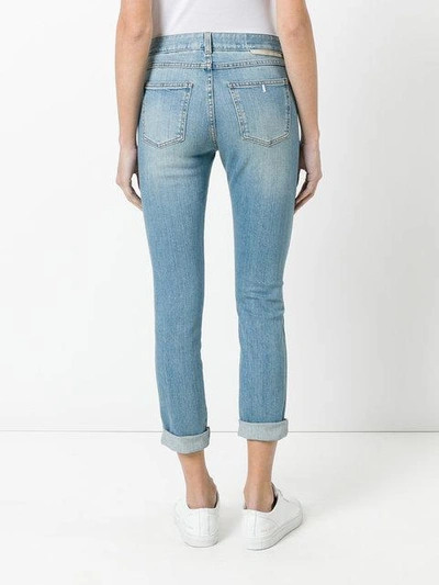 Shop Stella Mccartney Patch Skinny Jeans - Blue