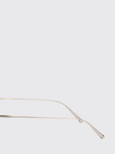 Matsuda Aviator Sunglasses In Silver Metal With Rectangular Frame In Blue