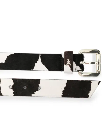 Patrizia Pepe Zebra-print Belt In Multi