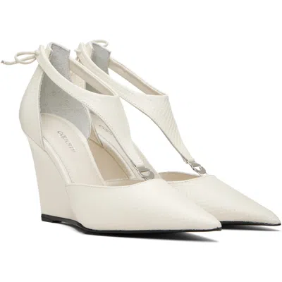 Coperni Wedge Stiletto High Heels In White