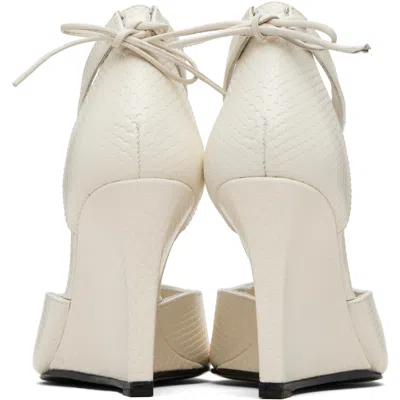Coperni Wedge Stiletto High Heels In White