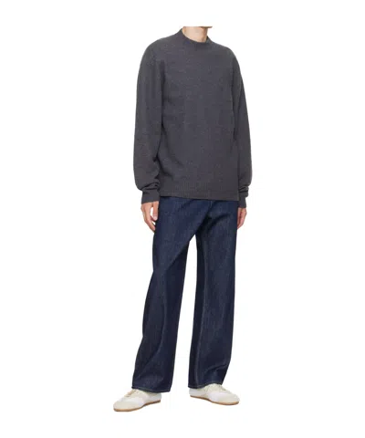 Helmut Lang Belt Loop Jeans In Blue