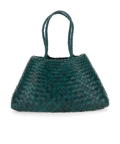 Dragon Diffusion Woven Handbag In Green
