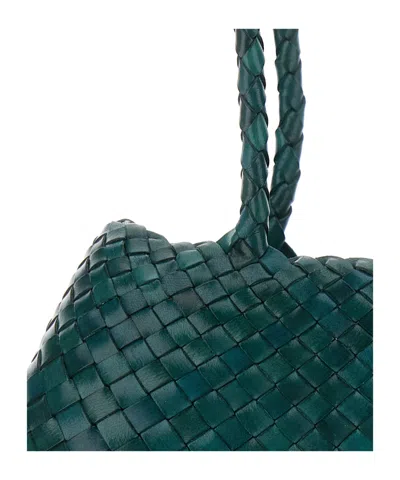 Dragon Diffusion Woven Handbag In Green