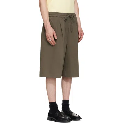 Essentials Drawstring Shorts In Moss Green