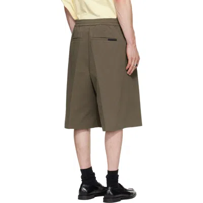 Essentials Drawstring Shorts In Moss Green