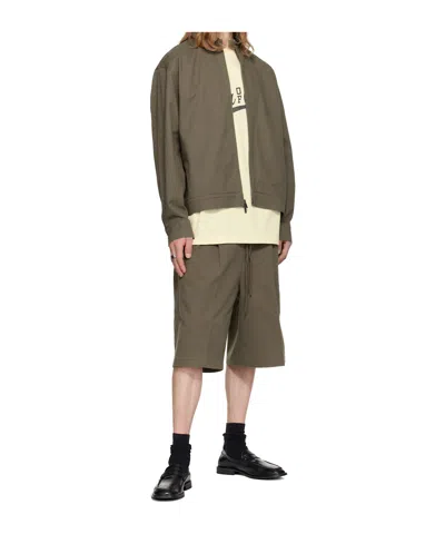 Essentials Drawstring Shorts In Moss Green