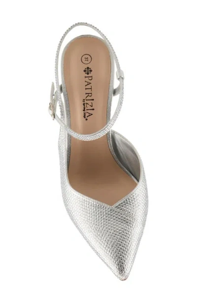 Patrizia By Spring Step Elease Pointed Toe Pump In Silver