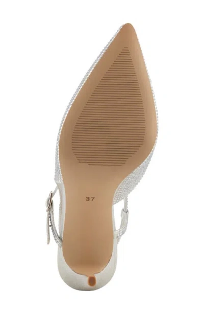 Patrizia By Spring Step Elease Pointed Toe Pump In Silver