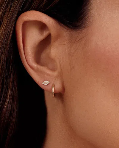 Gorjana 14k Diamond Evil Eye Single Stud