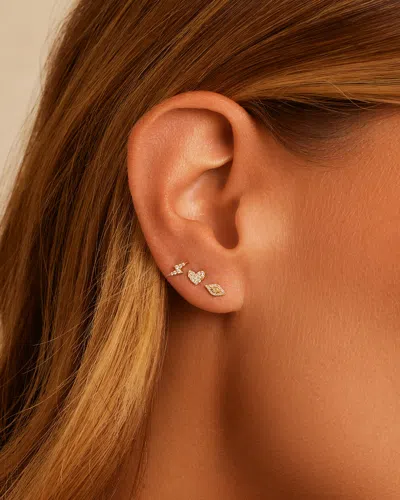 Gorjana 14k Diamond Evil Eye Single Stud