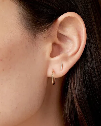 Gorjana 14k Diamond Bar Single Stud
