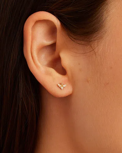 Gorjana 14k Diamond Bee Single Stud