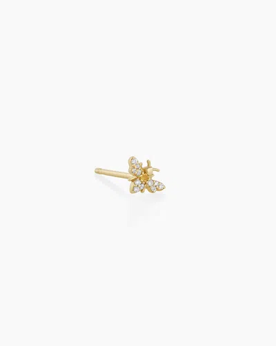 Gorjana 14k Diamond Bee Single Stud