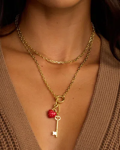 Gorjana Heart Key Statement Charm