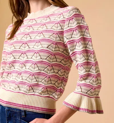 Cleobella Deedee Sweater | Ivory Multi In Ivory Multi