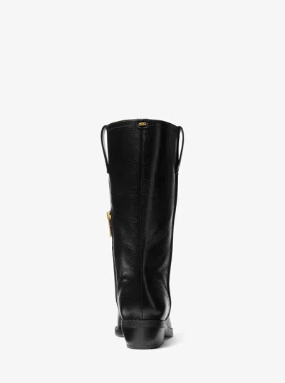 Michael Michael Kors Farren Leather Boots In Black