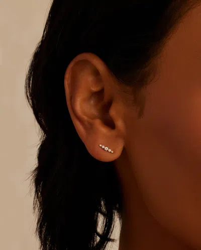Gorjana 14k Elle Diamond Row Studs