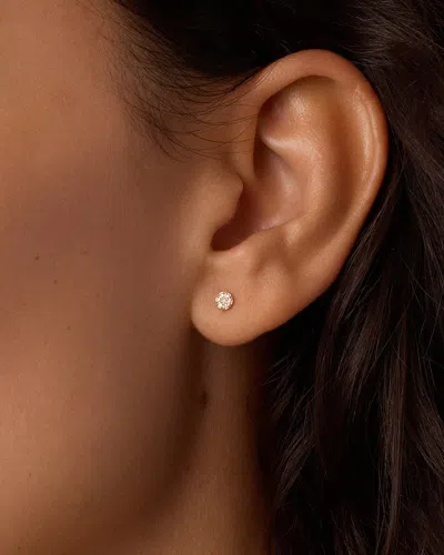 Gorjana 14k Diamond Pavé Flat Back Single Stud