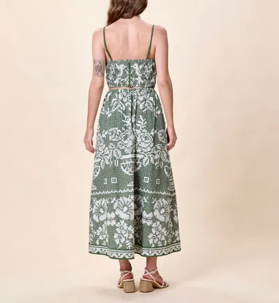 Cleobella Juniper Cropped Top In Verdant Flight In Green
