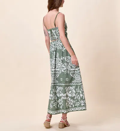 Cleobella Juniper Cropped Top In Verdant Flight In Green