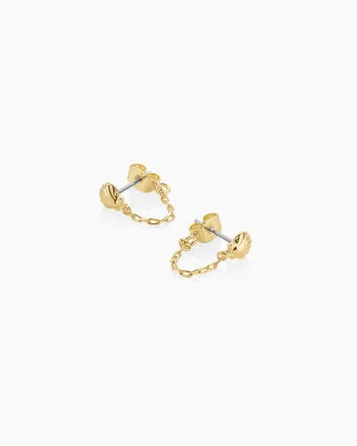 Gorjana Shell Chain Huggies