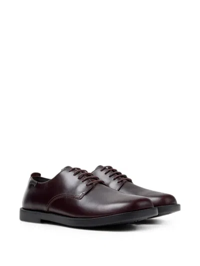 Camper Don Plain Toe Derby In Brown