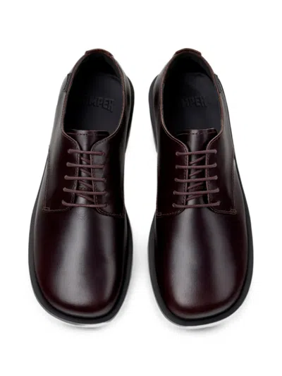 Camper Don Plain Toe Derby In Brown
