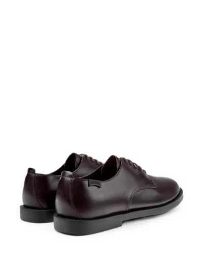 Camper Don Plain Toe Derby In Brown
