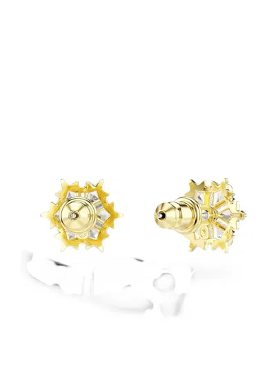 Swarovski Magic Stone Cluster Stud Earrings In Gold