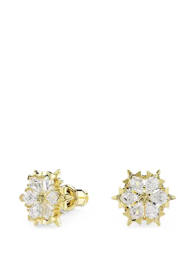 Swarovski Magic Stone Cluster Stud Earrings In Gold