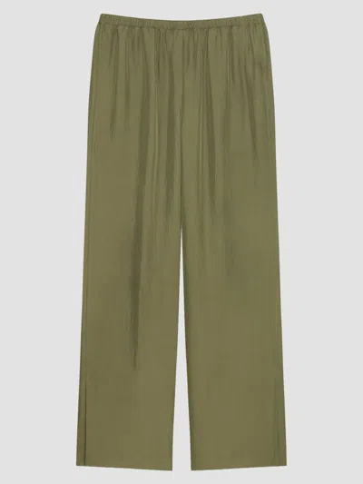 Theory Slit Pull-on Pants In Green