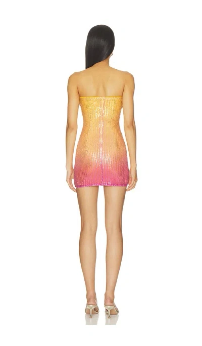 Superdown Odezza Strapless Mini Dress In Multi