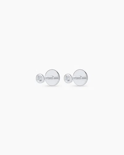 Gorjana 14k Classic Diamond Flat Back Studs